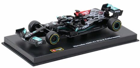 Bburago 1:43 RACE F1 – MERCEDES-AMG F1 W12 E Performance (2021) #77 (Valtteri Bottas) szellemes