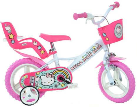 DINO Bikes - Detský bicykel 12" 124RL-HK2 Hello Kitty 2